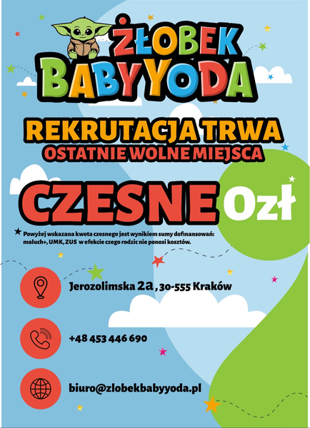 Zdjęcie na okładce dla Językowy Żłobek Baby Yoda Jerozolimska